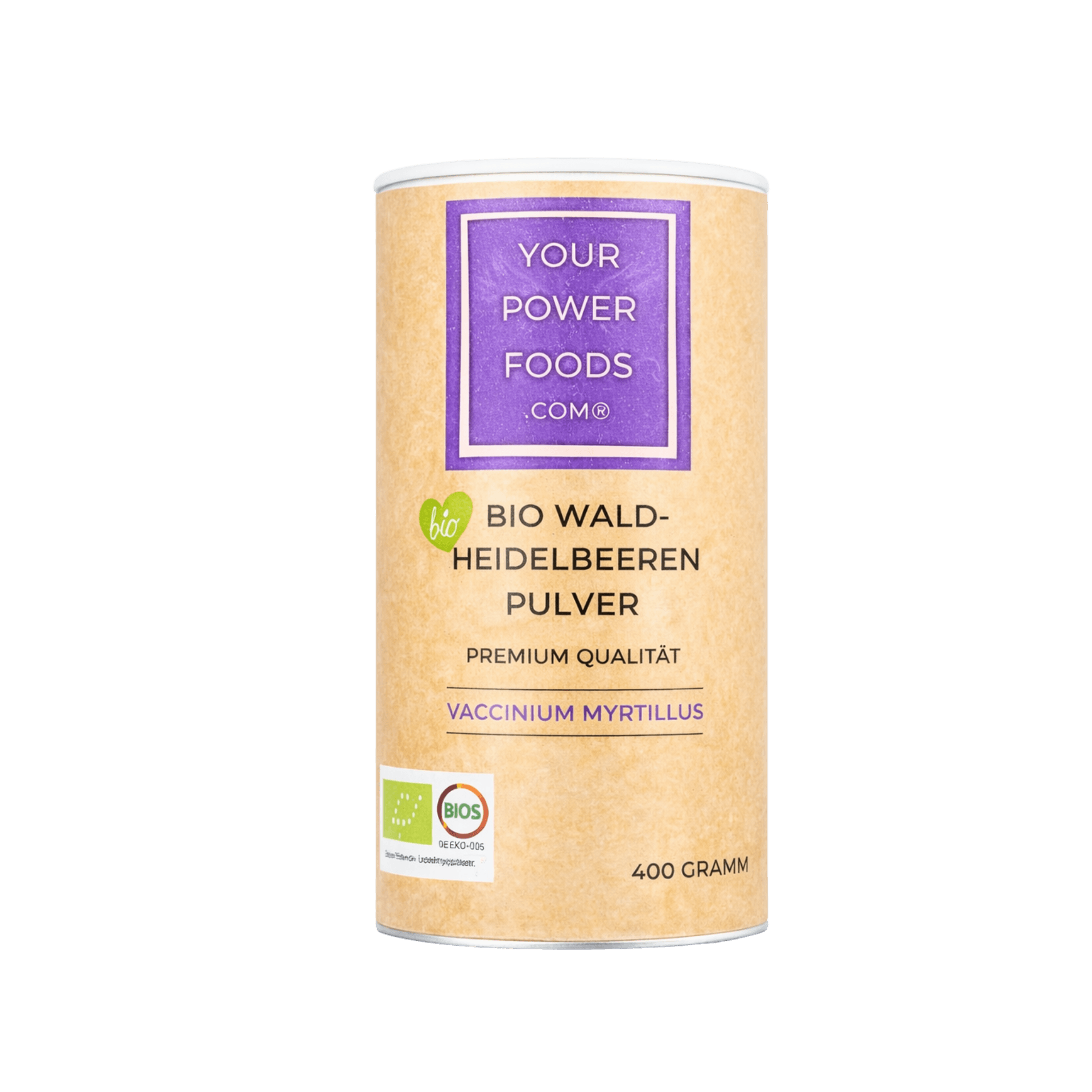 Bio Waldheidelbeeren Pulver, Premium Qualität, 400g