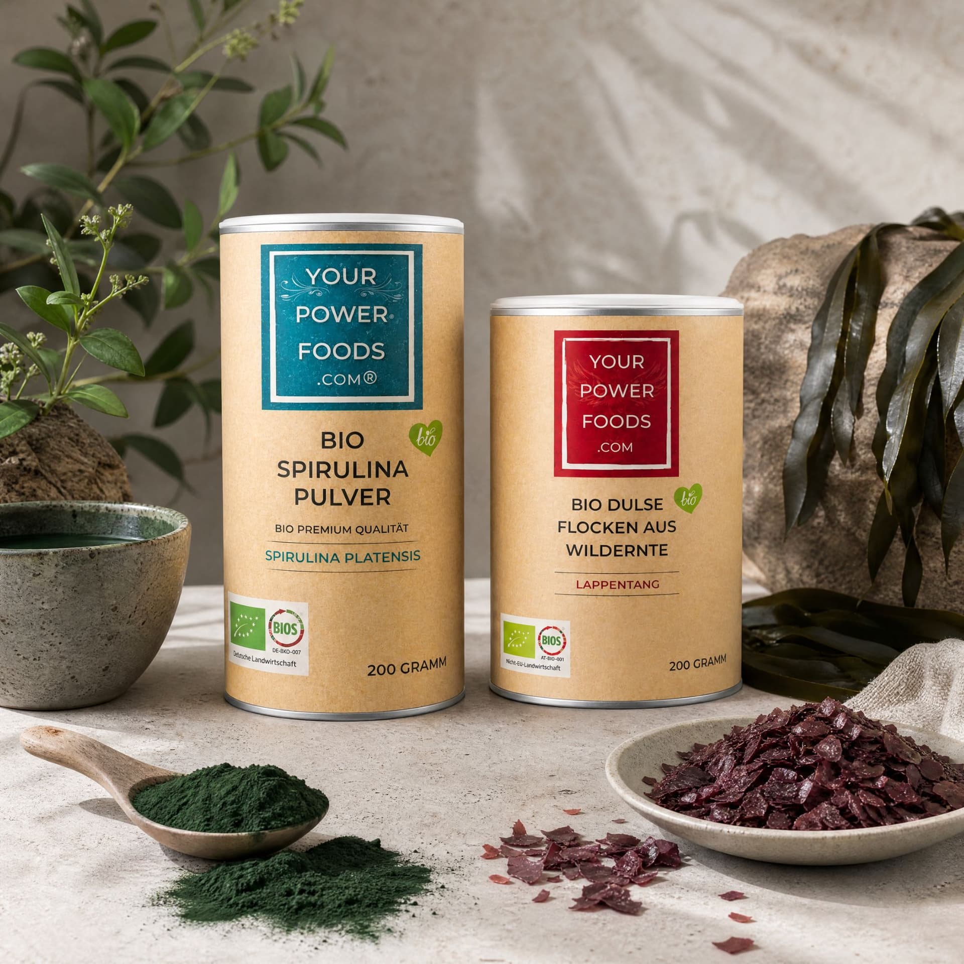 Set bio dulse pahuljica 200 g i bio spirulina praška 200 g – slika proizvoda 2