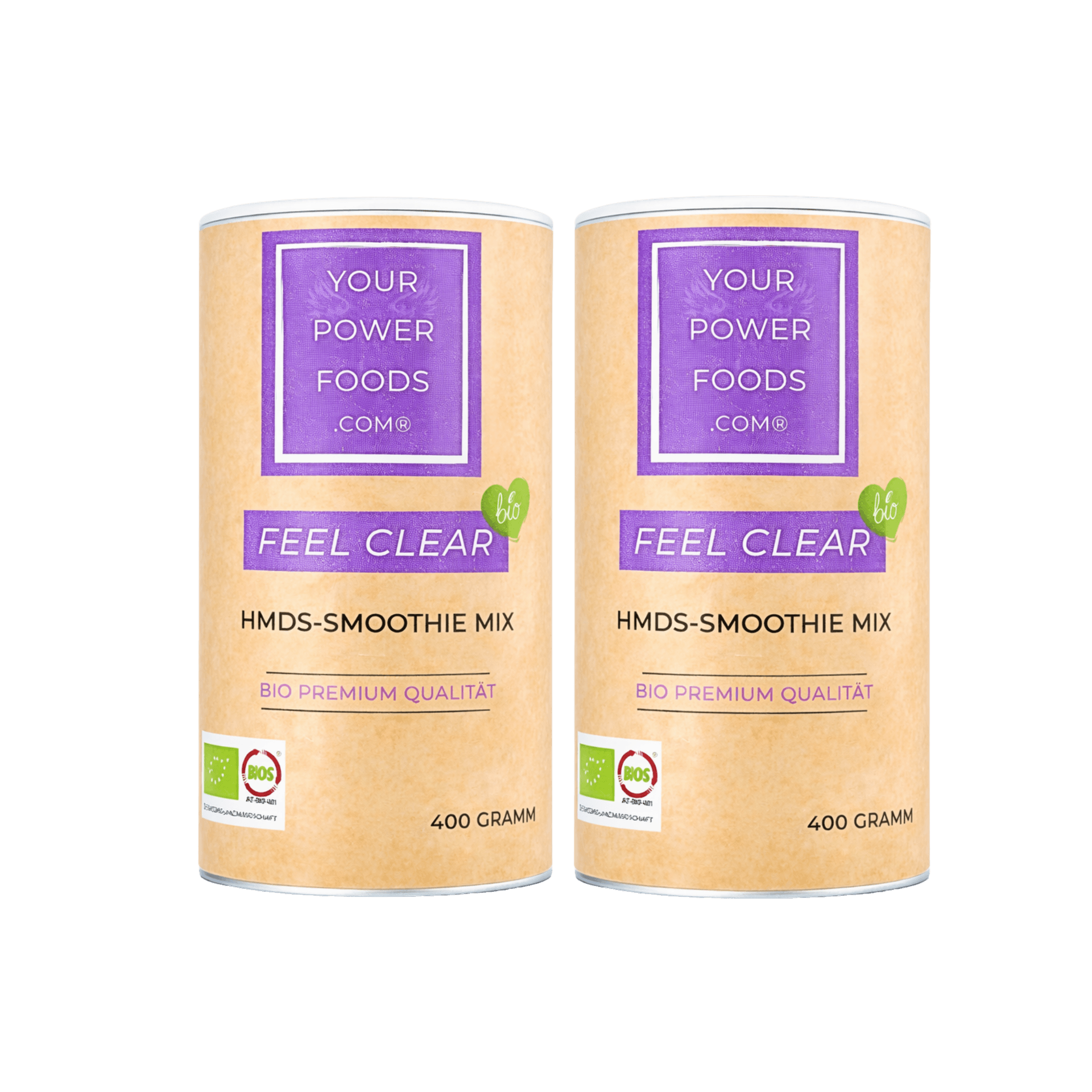 Feel Clear, HMDS – Powerfood Mix, 2 x 400g – Set