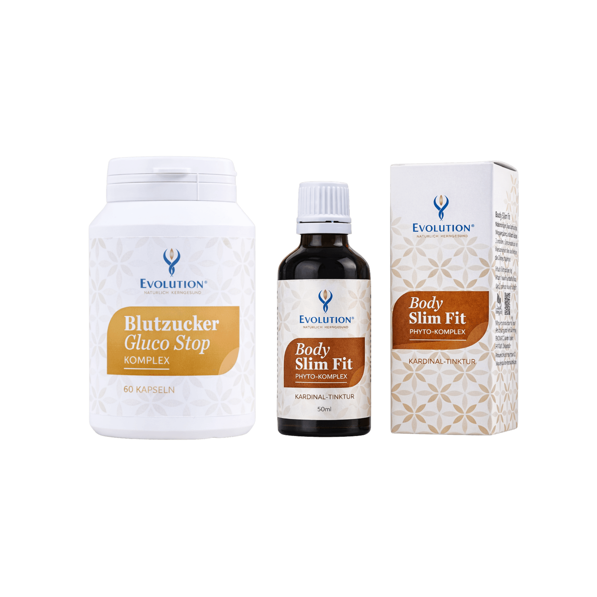 Body Slim Tinktur + Gluco Stop Komplex - Abnehmen leicht gemacht, Set Body Slim Tinktur + Gluco Stop Komplex - Abnehmen leicht gemacht, Set