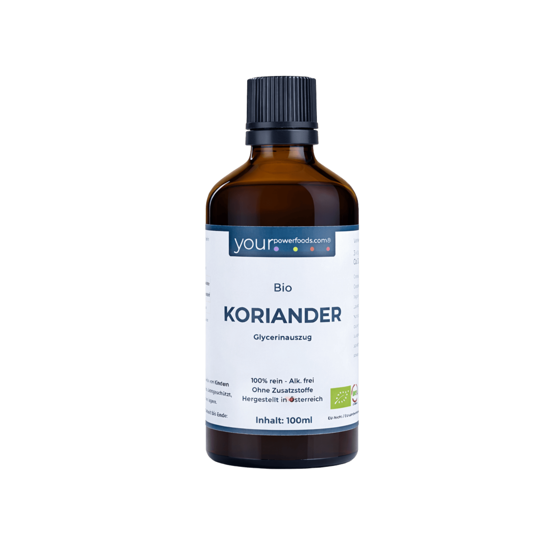 Bio Koriander Tinktur, konform, Alkoholfrei, 100 ml
