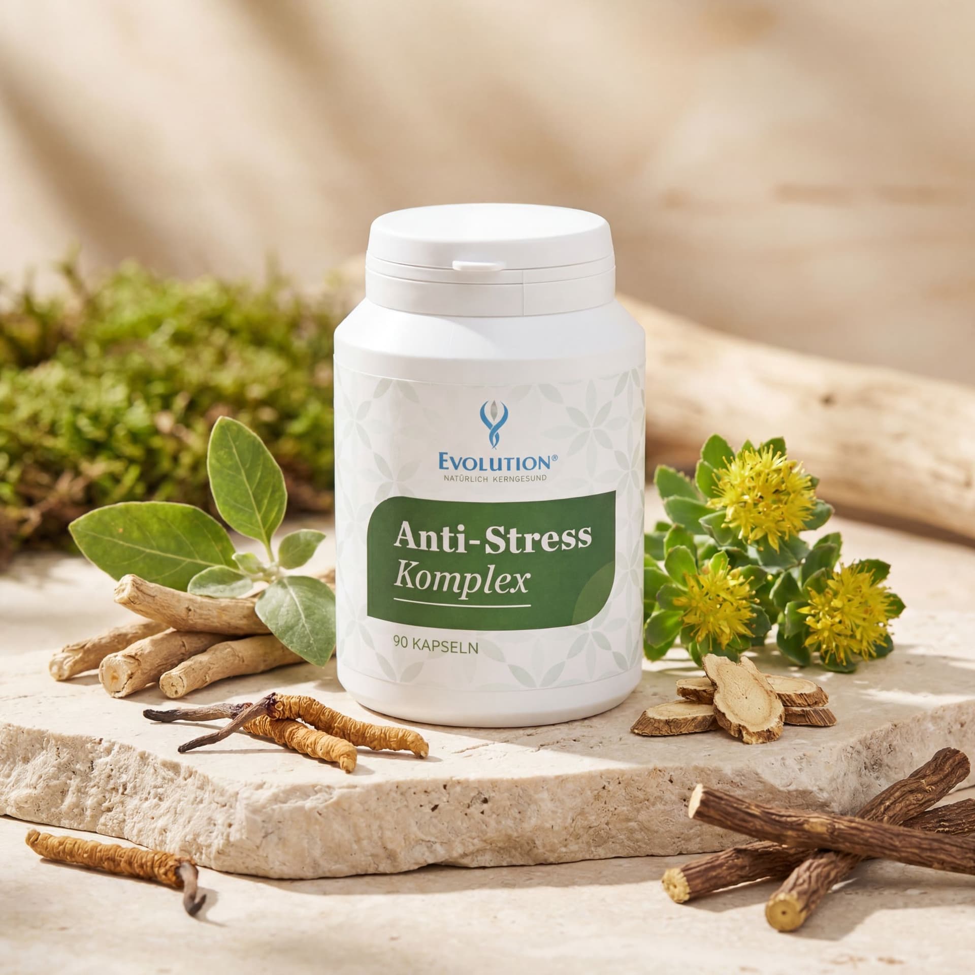 Anti Stress Komplex – Rein pflanzlich, 90 Kapseln