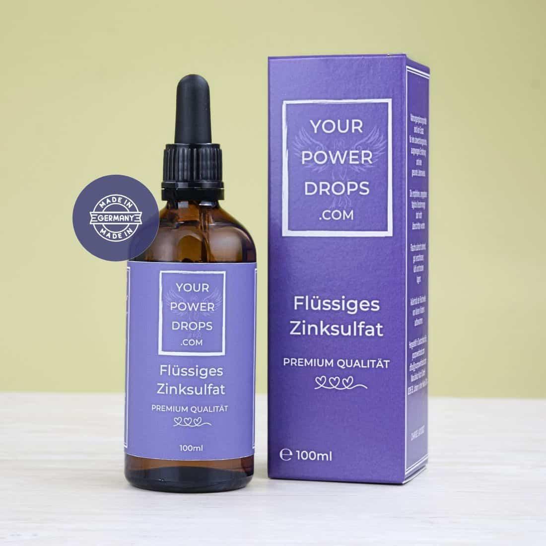 Starterset - Premium Qualität Flüssiges Zink + Vitamin B 12, Vitamin C forte 540, L - Lysin forte 600