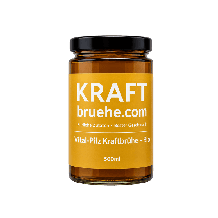 Vital Pilz Kraftbrühe – mit Shiitake, vegan, glutenfrei, Bio – 12 × 500 ml