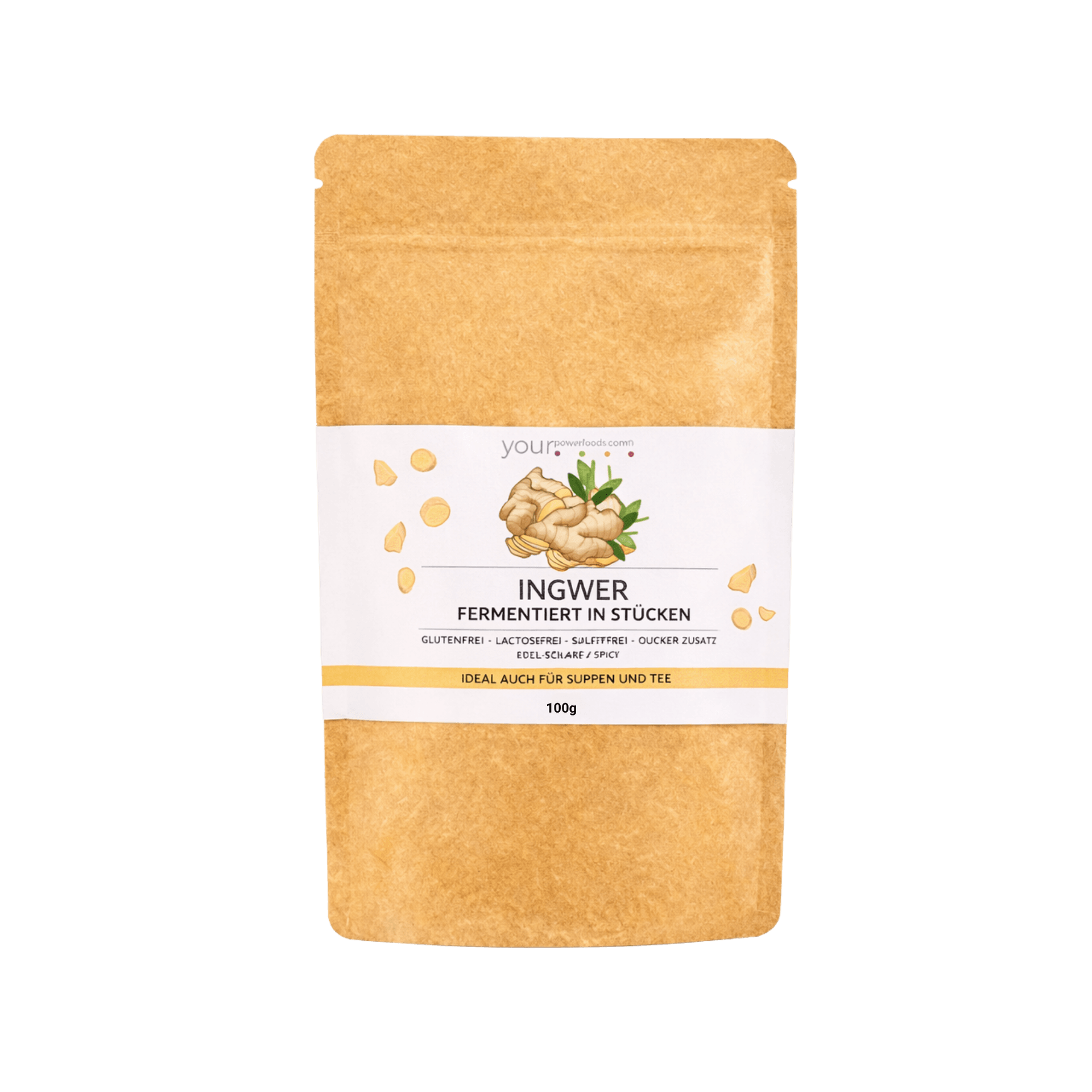Ingwer fermentiert, 100g, Premium Qualität