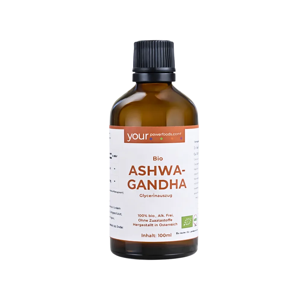 Bio Ashwagandha kapi, biljna tinktura bez alkohola, konformna, 100 ml
