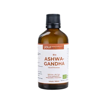Bio Ashwagandha Tinktur, alkoholfrei, konform, 100 ml