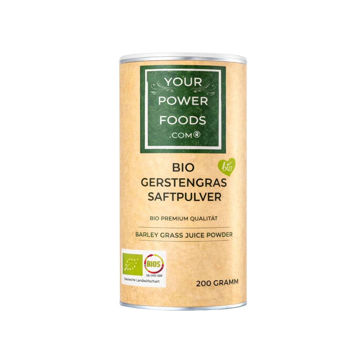 Bio Gerstengrassaftpulver, 50 - Fach konzentriert, 200g