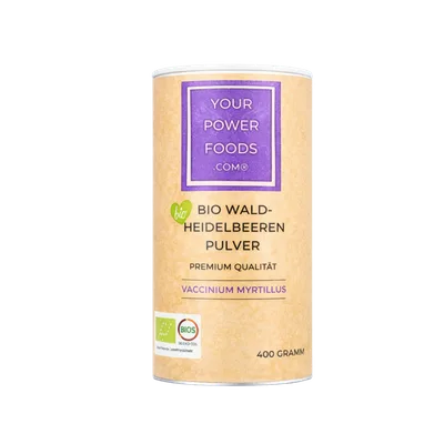 Bio Waldheidelbeeren Pulver, Premium Qualität, 400g