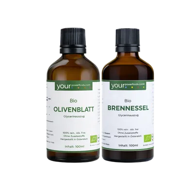Abwehrkraft Bundle – Olivenblatt & Brennnessel, konform