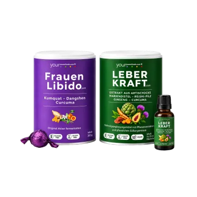 Ženski Power & Balance Set – Jetrena snaga & Ženski libido Bundle
