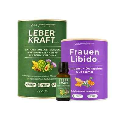 Frauen Power & Balance Set – Leberkraft & Frauen Libido Bundle