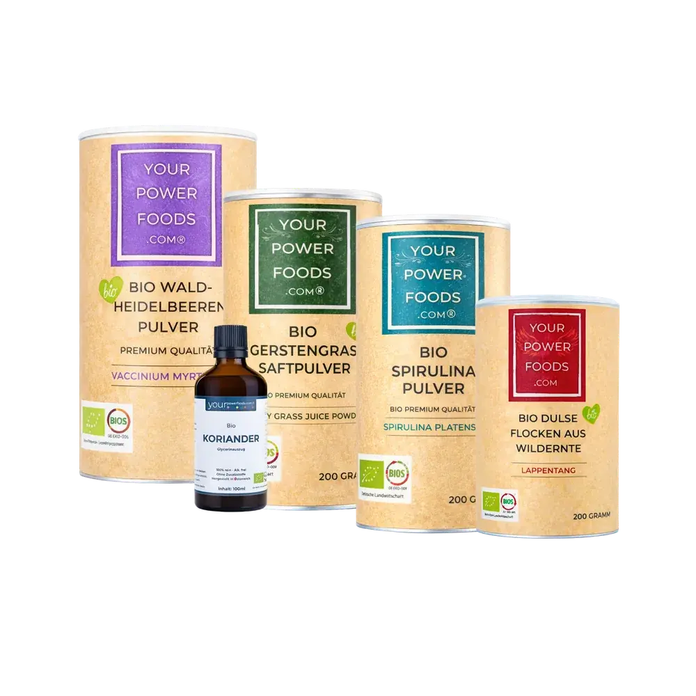 Heavy Metal Detox, POWERFOOD Set, HMDS, s Bio Tinkturom od Korijandera