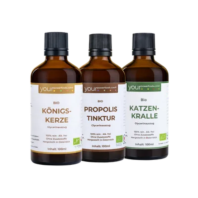 Immun Balance Bundle - Königskerze, Katzenkralle & Propolis