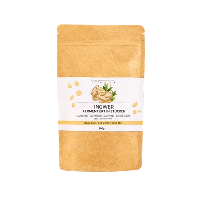 Ingwer fermentiert, 100g, Premium Qualität Ingwer fermentiert, 100g, Premium Qualität