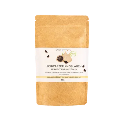 Schwarzer Knoblauch, fermentiert, 100g, Premium Qualität Schwarzer Knoblauch, fermentiert, 100g, Premium Qualität
