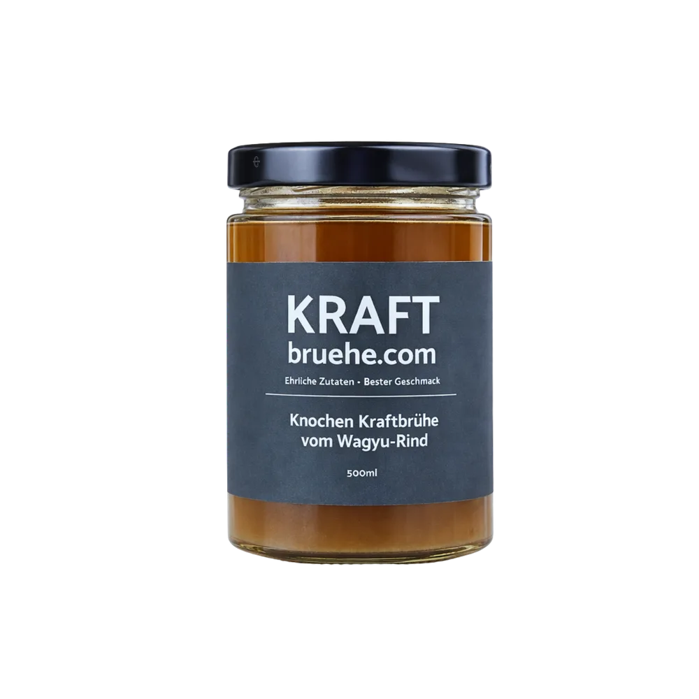 Knochenbrühe vom Wagyu Rind, 6 x 500ml bester Geschmack, Paleo, Keto