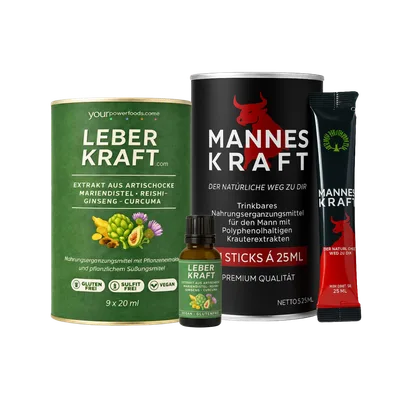 Manneskraft & Leberkraft – Das Power-Duo im Set