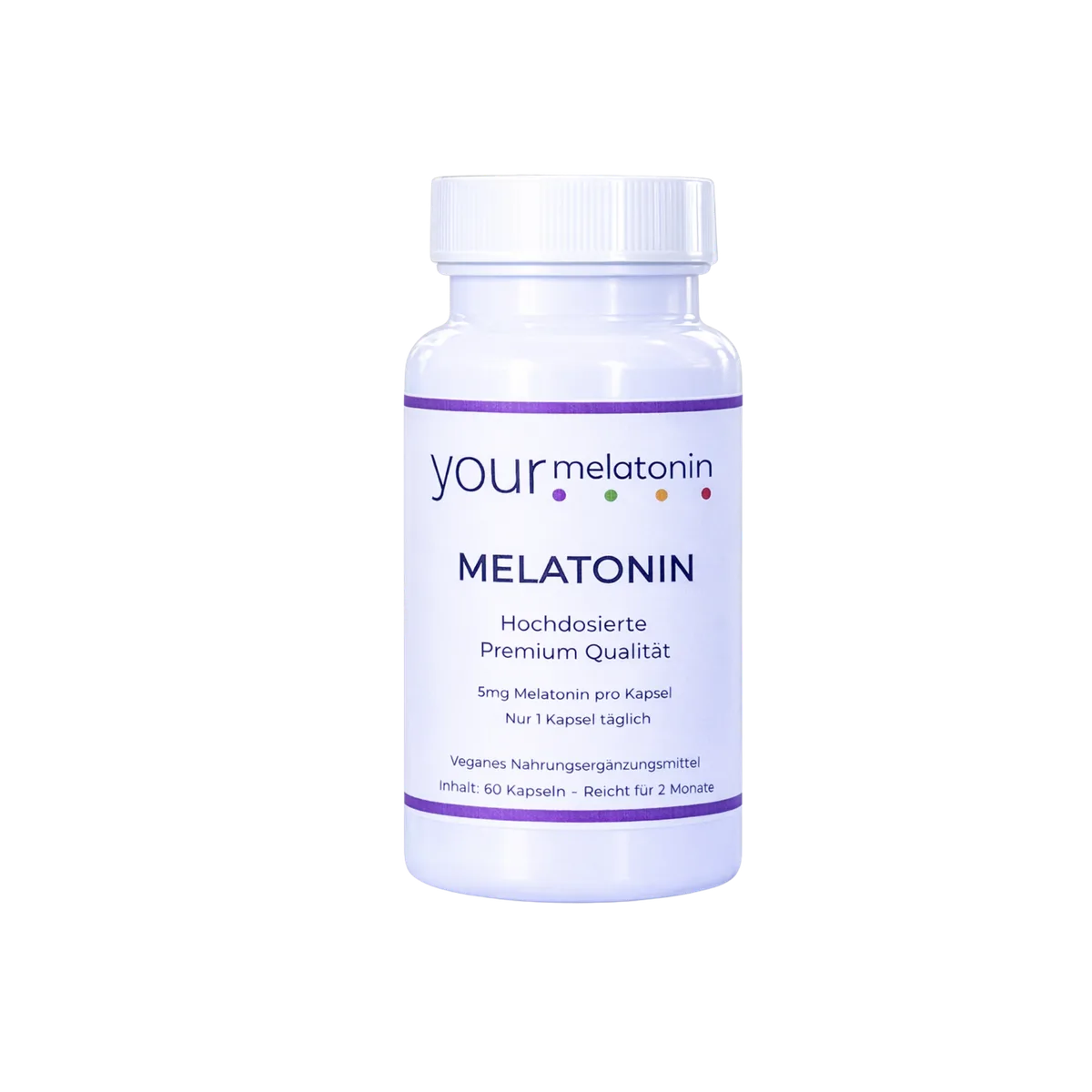 Melatonin 5mg, hochdosiert - 1 Packungen a' 60 Stk = 60 Tage