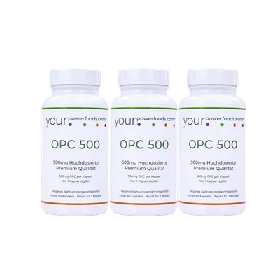 OPC visoke doze 500mg, ekstrakt koštica grožđa, 2+1 gratis