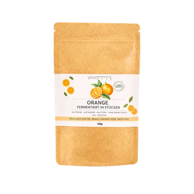 Orange fermentiert, 100g, Premium Qualität Orange fermentiert, 100g, Premium Qualität