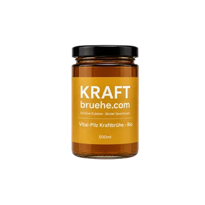 Vital Pilz Kraftbrühe – mit Shiitake, vegan, glutenfrei, Bio – 12 × 500 ml