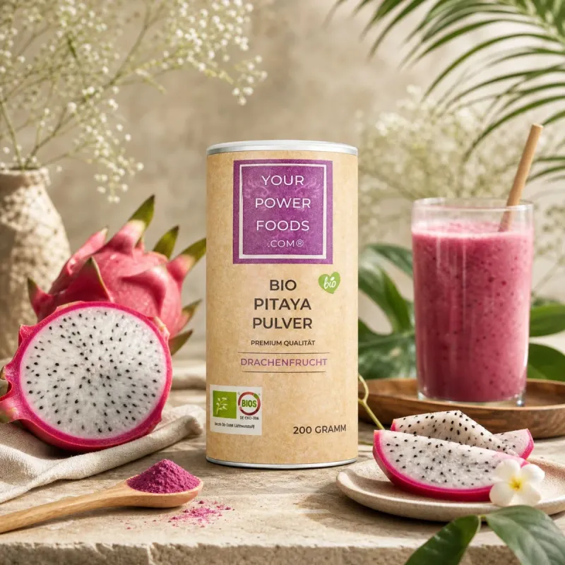 Pitaya prah, bio, 200g, prah od crvenog zmajeva voća, Red Dragon Powder – slika proizvoda 2