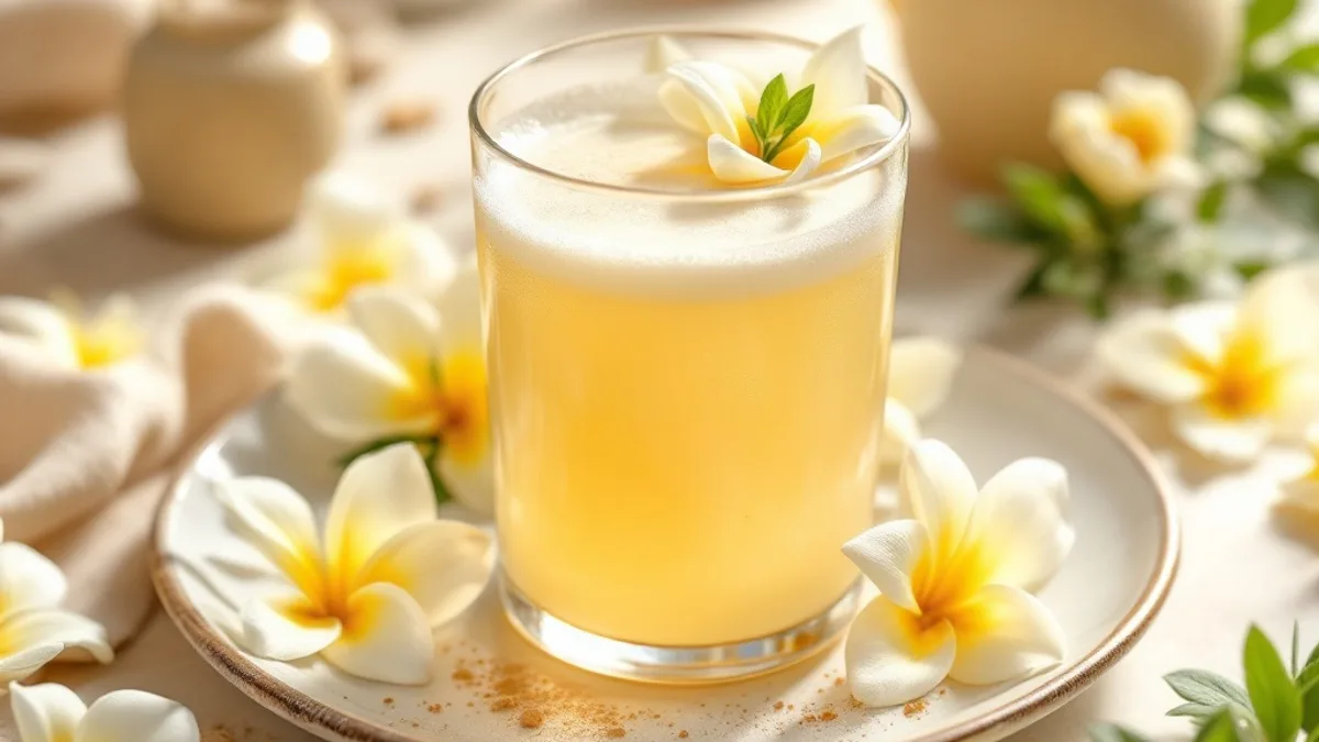 Beruhigender Lavendel-Hafer-Drink mit Honig