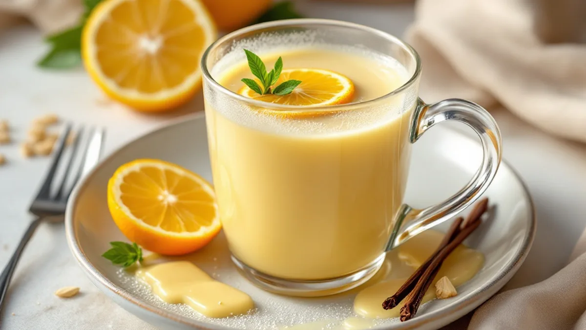 Umirujući čaj od matičnjaka s medom i bademovim mlijekom