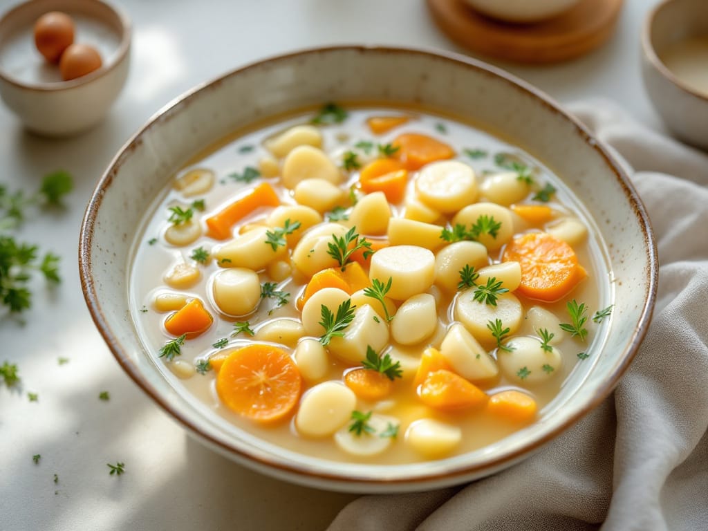 Cremige Kürbis-Ingwer-Suppe mit Kokosmilch