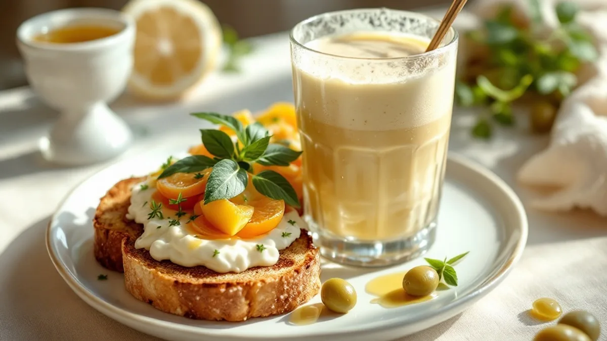 Geröstete Brotscheiben mit Artischocken-Oliven-Creme und weißer Bohnencreme