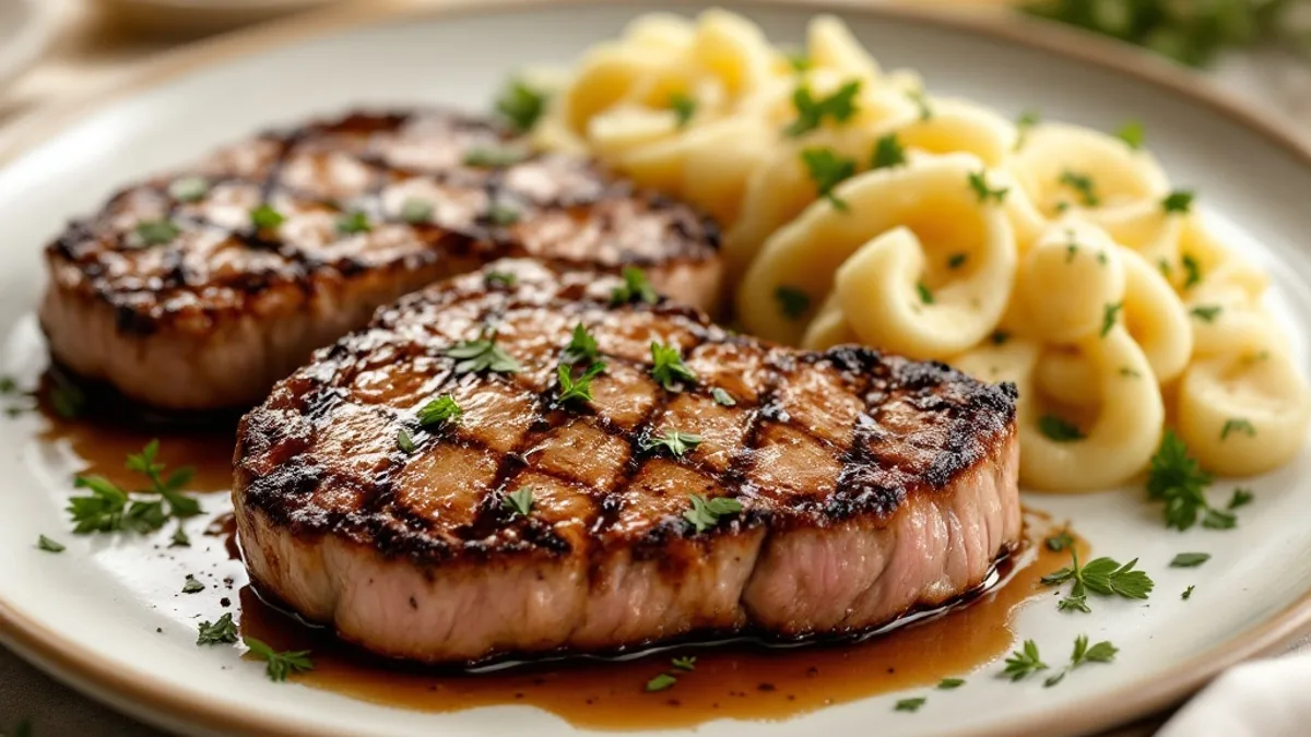 Zarte Rinderfilet-Steaks aus der Pfanne