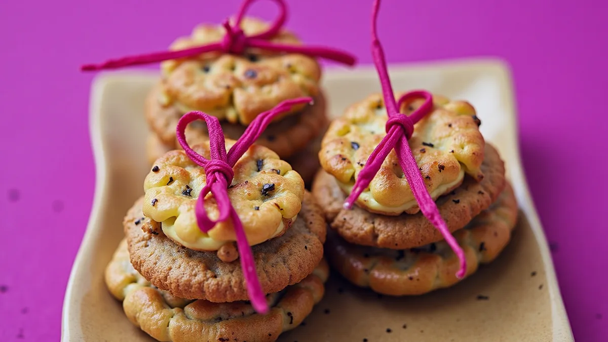 Zarte Ingwer-Mandel-Plätzchen mit Zitronenguss