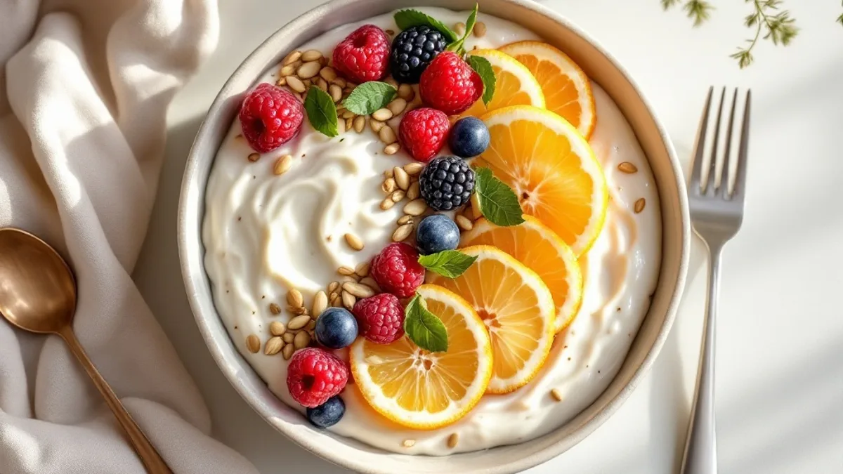 Cremiges Beeren-Joghurteis