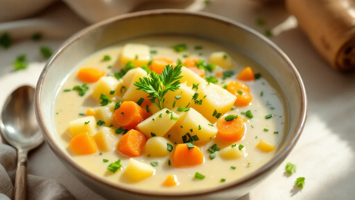Kartoffelsuppe mit Wurzelgemüse