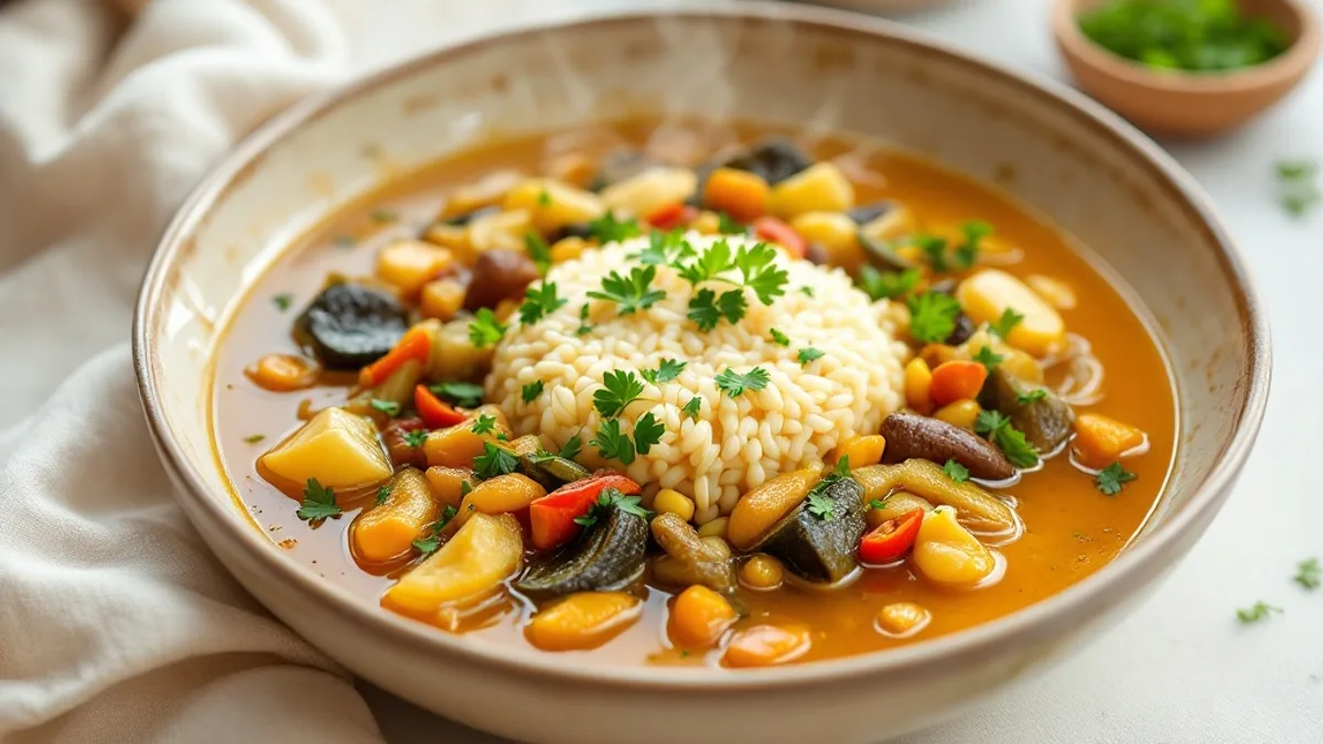 Kichererbsen-Spinat-Curry mit Vollkornreis