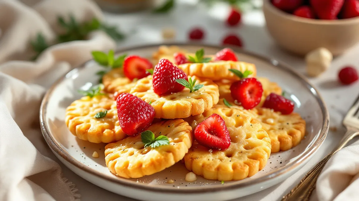 Knusprige Buchweizen-Cracker mit Kürbiskernen und Hagebuttenpulver