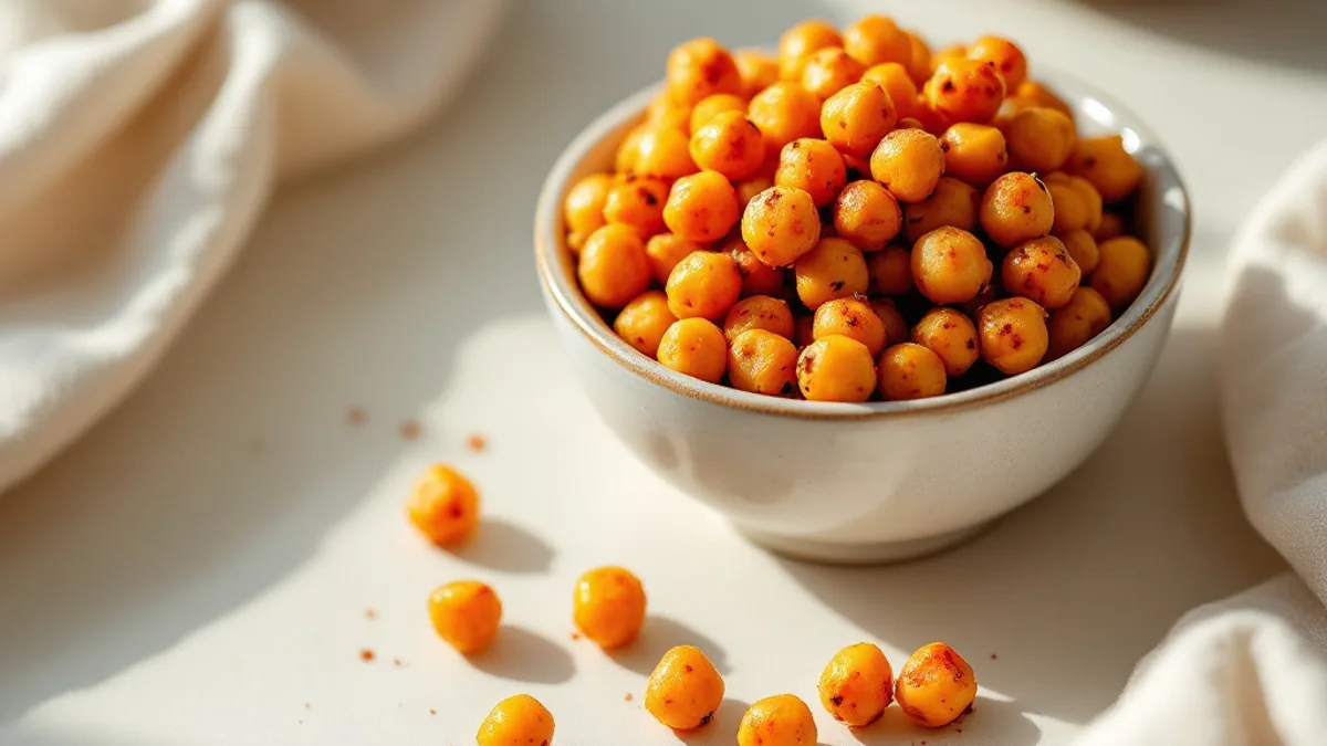 Knuspriges Kichererbsen-Knabbern mit Paprika und Kreuzkümmel