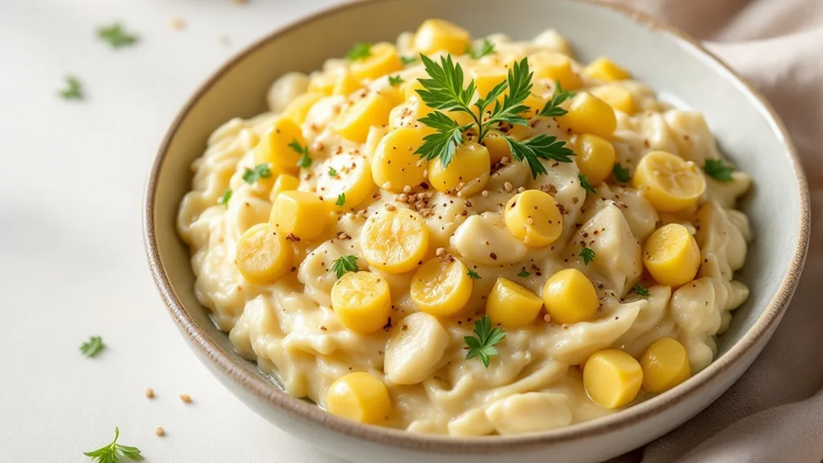 Gedämpfter Klebreis mit Kokosmilch und Mungobohnenpüree