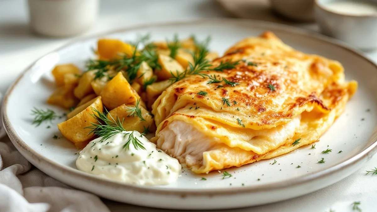 Lachs-Chicorée-Crêpe-Päckchen