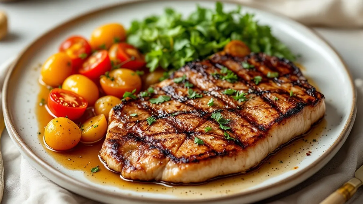 Lachsfilet mit Kürbis und Kichererbsen aus dem Ofen