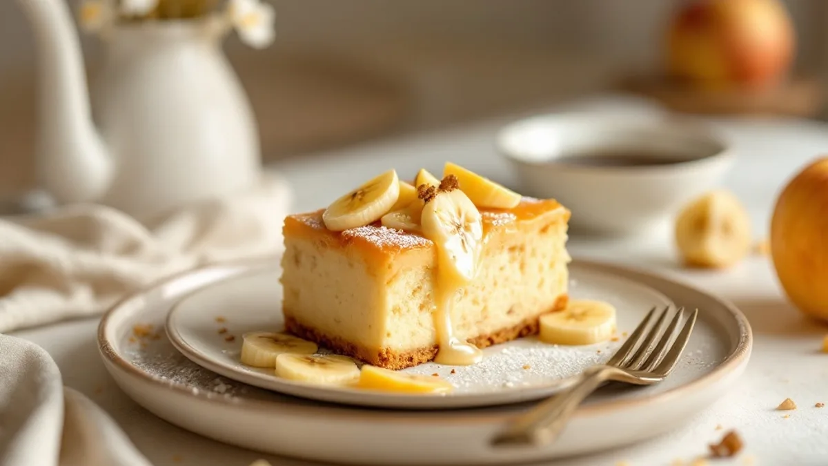 Leinsamen-Pudding über Nacht mit Banane und Apfel