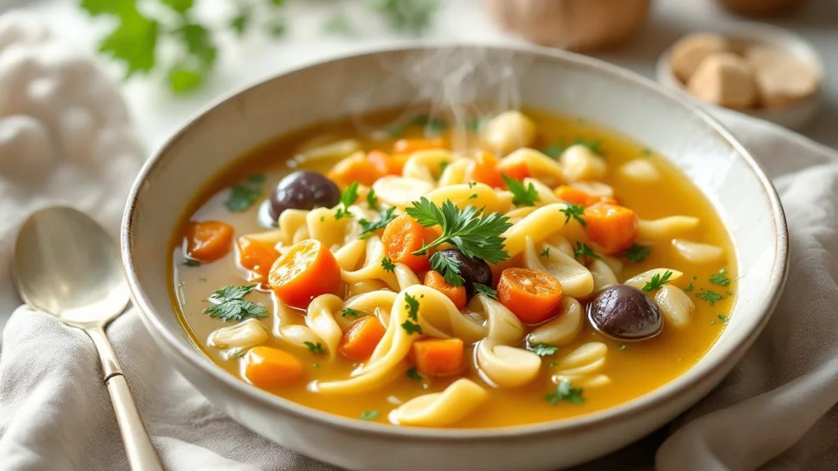 Wärmende Linsensuppe mit Kurkuma und Koriander