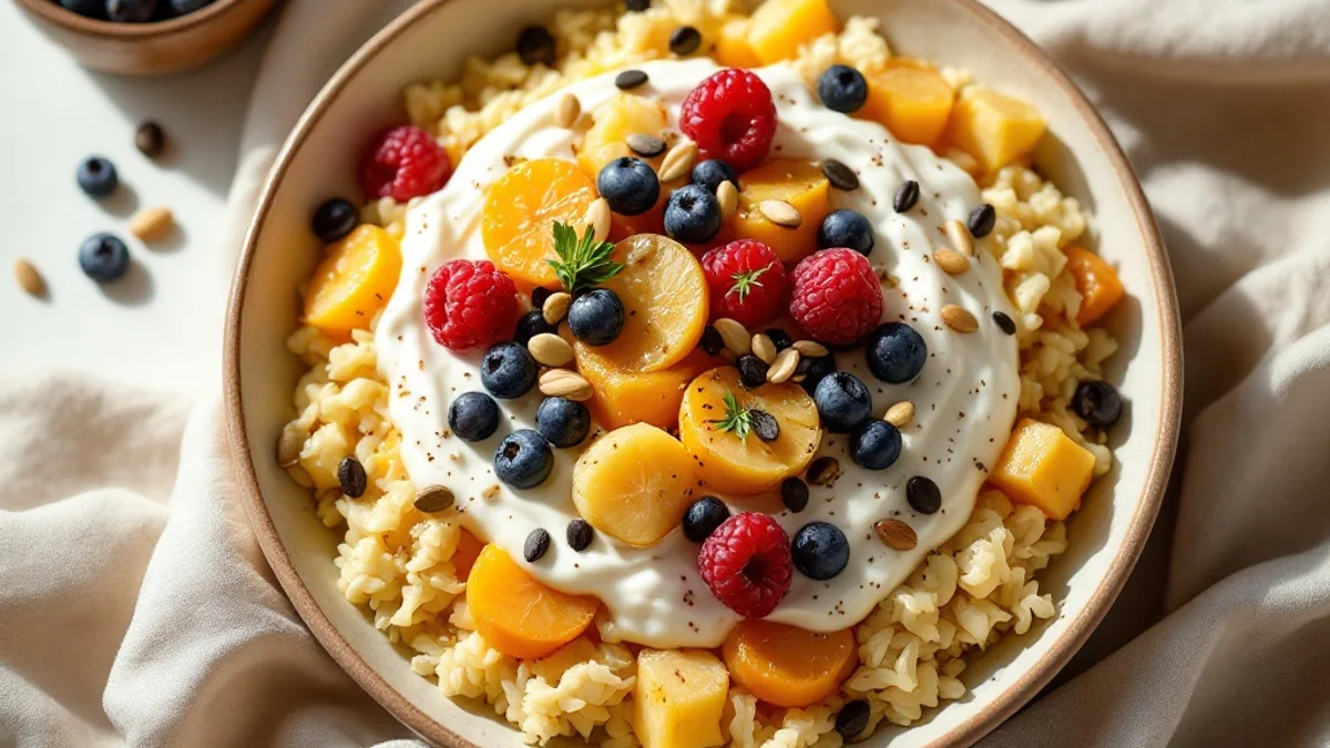 Ofen-Süßkartoffel mit schwarzen Bohnen und Limetten-Joghurt