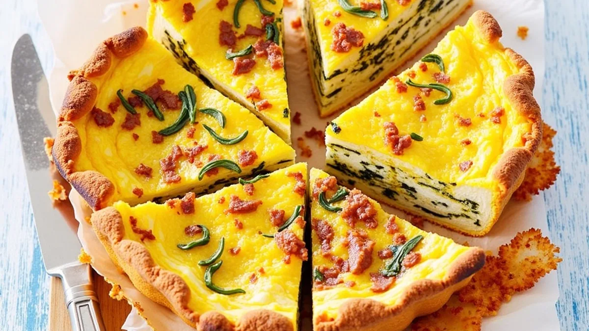 Vollkorn-Quiche mit Spinat und Lachs