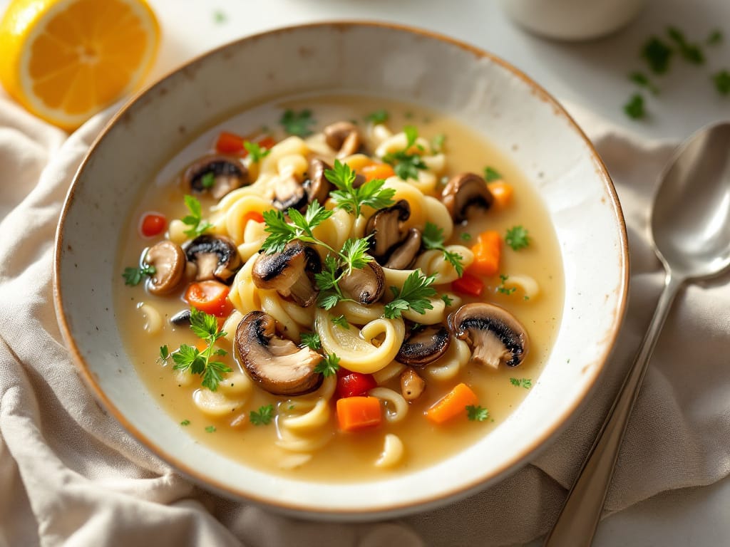 Scharfe Garnelen-Kokos-Suppe mit Zitronengras und Ingwer