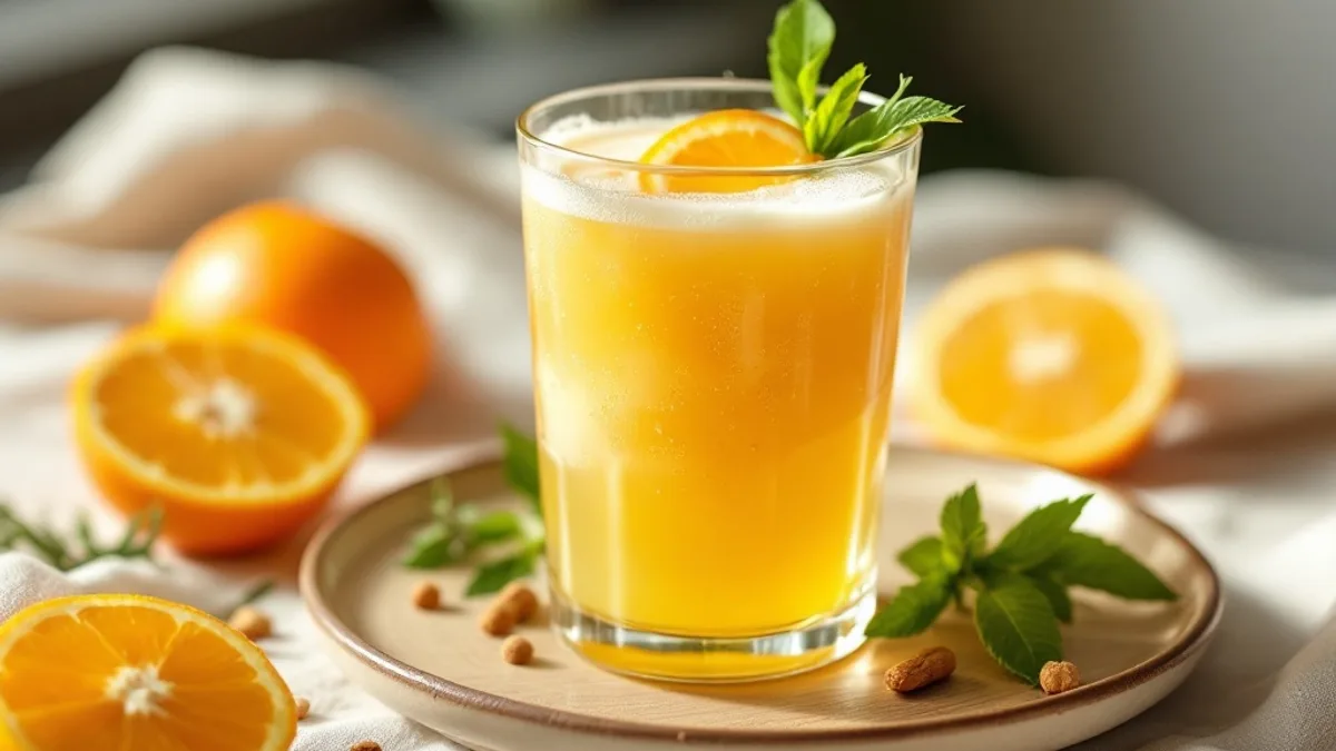 Würziger Gewürz-Punsch mit Orangen und Kräutern