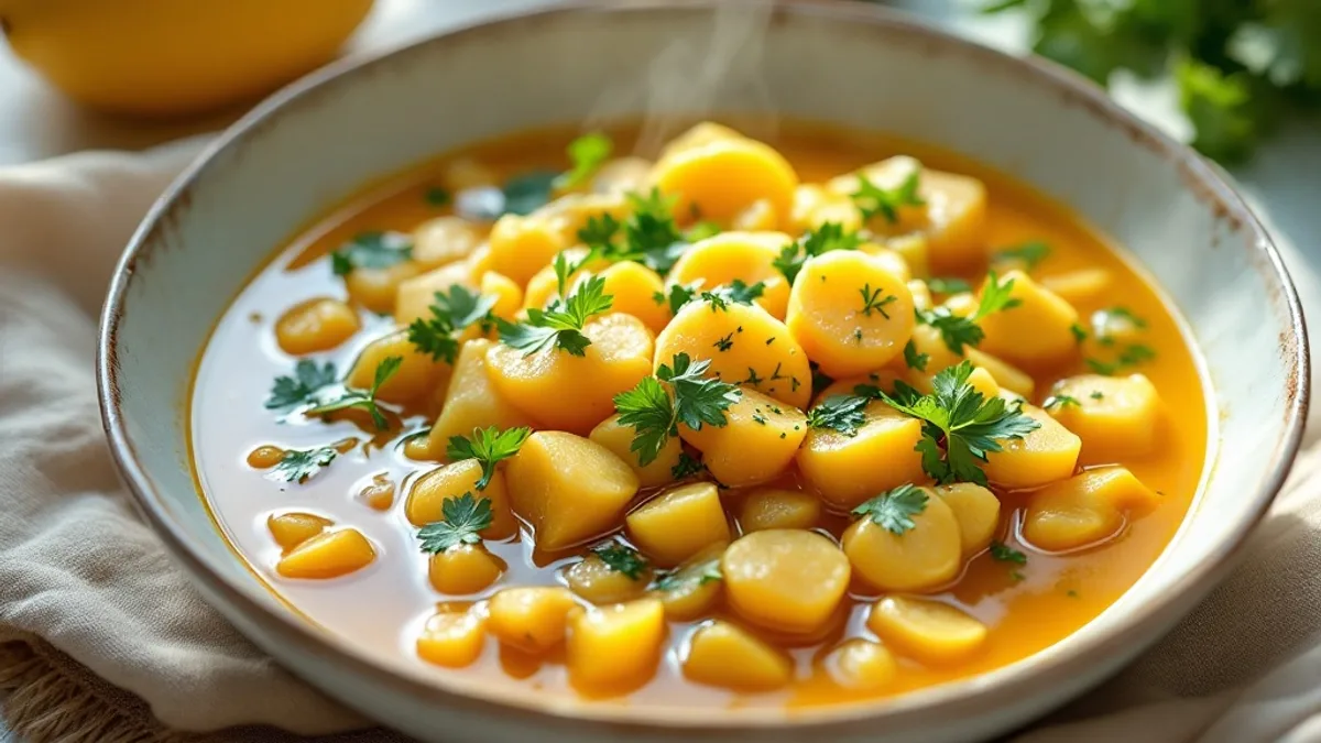 Süßkartoffel-Linsen-Curry mit Kokosmilch