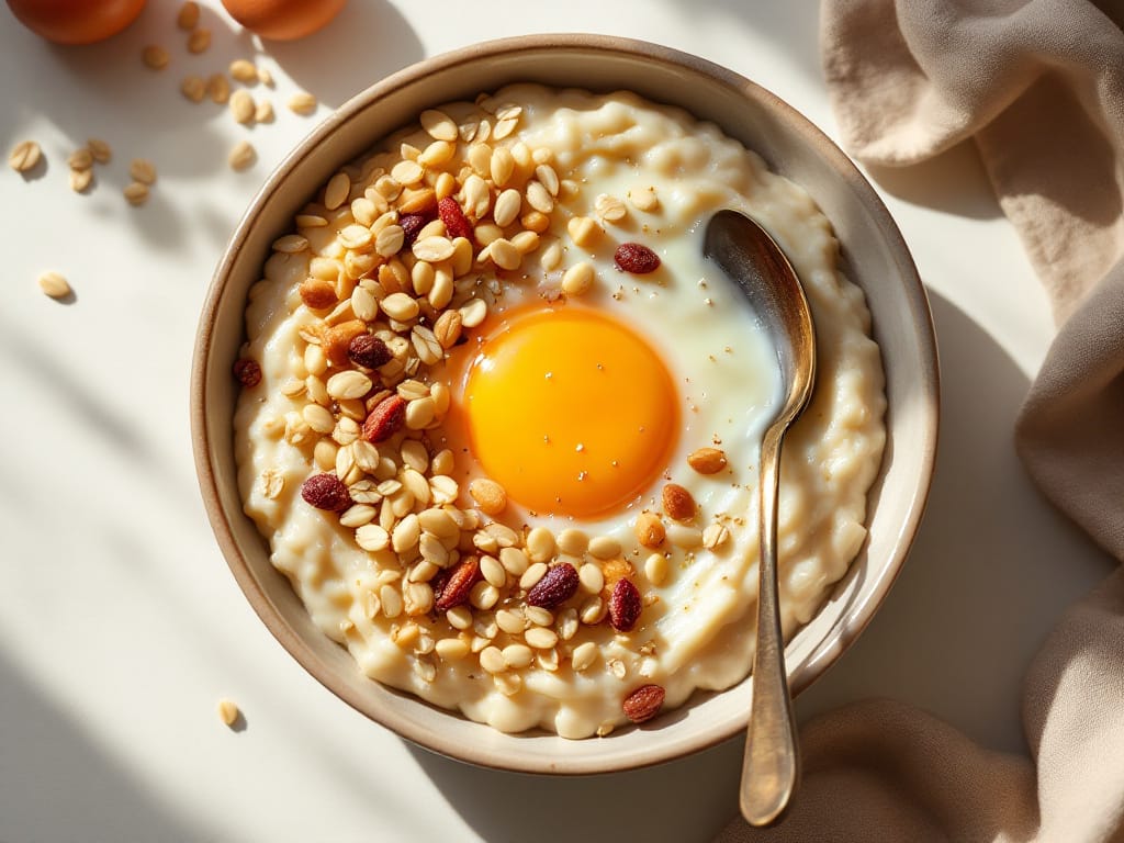 Warmer Buchweizen-Porridge mit Birne, Walnüssen und Zimt