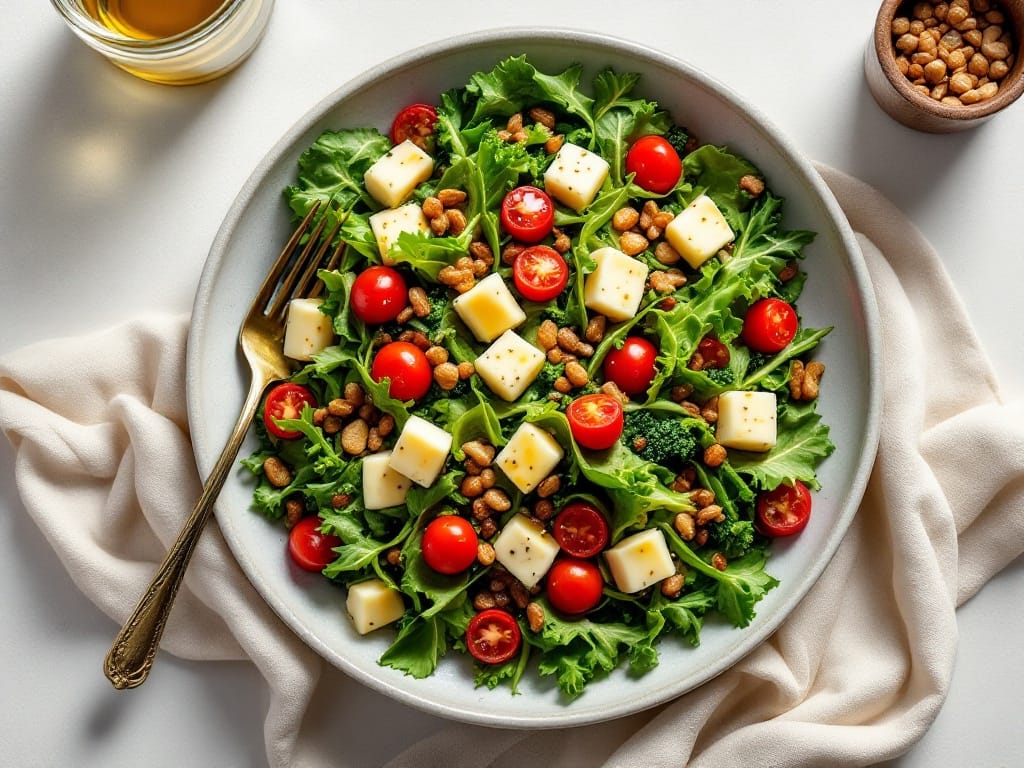 Warmer Rotkohlsalat mit Birne, Walnuss und Ziegenkäse